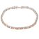5.00 Ct. T.W. Pink And White Lab Grown Diamond 14K White Gold Bracelet