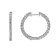 4.00 Ct. T.W. White Lab Grown Diamond Hoops 14k White Gold