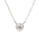 1/3 Ct. Lab Grown Diamond Solitaire 14K White Gold Necklace