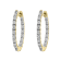 4.00 Ct. T.W. White Lab Grown Diamond Hoops 14k Yellow Gold