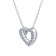 1/4 Ct. T.W. Lab-Grown Diamond 14K White Gold Heart Pendant