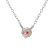 1/3 Ct. Pink Lab Grown Diamond Solitaire 14K White Gold Necklace
