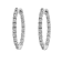 4.00 Ct. T.W. White Lab Grown Diamond Hoops 14k White Gold