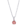 1/2 Ct. T.W. Pink Lab Grown Diamond Solitaire 14K White Gold Pendant