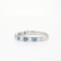 1/2 Ct. T.W. Blue And White Lab-Grown Diamond Ring 14K White Gold