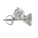 IGI Certified 1 1/2 Ct. T.W. Lab-Grown Diamond Martini Stud 14K White
Gold Earrings