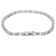 5.00 Ct. T.W. Blue And White Lab Grown Diamond 14K White Gold Bracelet