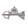 IGI Certified 3/4 Ct. T.W. Lab Grown Diamond Martini Stud 14K White Gold Earrings