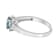 1 1/5 Ct. T.W. Blue and White Lab Grown Diamond 14K White Gold Halo Ring