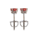 IGI Certified 1/2 Ct. T.W. Pink Lab-Grown Diamond Stud 14K White Gold Earrings