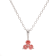 1/4 Ct. T.W. Pink Lab-Grown Diamond 3 Stone 14K White Gold Pendant