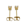 IGI Certified 1/4 Ct. T.W. White H-I Lab Grown Diamond Stud 14K Yellow
Gold Earrings