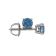 IGI Certified 3/4 Ct. T.W. Blue Lab-Grown Diamond Stud 14K White Gold Earrings
