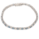 5.00 Ct. T.W. Blue And White Lab Grown Diamond 14K White Gold Bracelet