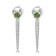 Green Prosperity Demantoid 18K White Gold Earrings 0.81ctw