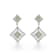 Green Prosperity Demantoid 18K White Gold Earrings 1.34ctw
