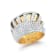 18K Yellow Gold White Diamond Ring 1.77ctw