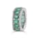 18K White Gold Emerald And White Diamond Ring 5.15ctw
