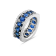 18K White Gold Sapphire And White Diamond Ring 7.68ctw