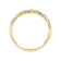 10K Yellow Gold 0.06 ct Diamond-Accented Serpentine Twist Band (I-J, I2-I3)