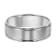 14K White Gold 6MM Round Edge Brushed Finish Wedding Band by Brilliant Expressions