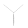 Vertical Bar Diamond Journey Pendant in Sterling Silver 0.13ct (I-J
Color, I3 Clarity), 18 inch