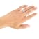 14K White Gold 7.5MM Flat  Round Edge Hammered Finish Wedding Band by
Brilliant Expressions