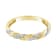 10K Yellow Gold 0.06 ct Diamond-Accented Serpentine Twist Band (I-J, I2-I3)