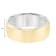 14K Two-Tone 7MM Roll Edge Brushed Satin Finish Wedding Band by
Brilliant Expressions