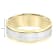 14K Two-Tone Gold 7MM Flat Beveled Edge Brushed Finish Wedding Band by
Brilliant Expressions