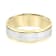 14K Two-Tone Gold 7MM Flat Beveled Edge Brushed Finish Wedding Band by
Brilliant Expressions