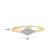 Women's Diamond Stackable Ring in 18k Yellow Gold Vermeil 1/10ct (I-J
Color, I3 Clarity)