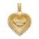 14k Yellow Gold Polished Domed Heart Pendant