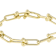 Stirrup Link Chain Bracelet In 18k Gold Over Sterling Silver