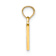 14k Yellow Gold Polished Block Letter V Initial Pendant