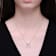 Initial R Mixed Cut CZ Pendant Necklace In Sterling Silver 18 Inch