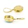 Turquoise Dangle Earrings In 18K Gold Over Sterling Silver