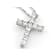 Lab-Grown Diamond Cross Pendant In Sterling Silver 0.25ctw