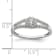 Rhodium Over 10K White Gold Lab Grown Diamond Complete Halo Engagement
Ring 0.34ctw