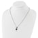 Sterling Silver Antiqued with 14K Accent Leaves Pear Amethyst with
2-inch Extension Necklace