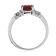 0.85ctw Ruby and Diamond Ring in 14k White Gold