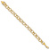 10k Yellow Gold 8.5mm Diamond-Cut Triple Link Charm Bracelet