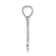 Rhodium Over 14k White Gold Cut-out Flower Pendant