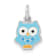 Rhodium Over Sterling Silver Multi-color Enameled Owl Children's Pendant