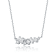 Lab Created Moissanite, Rhodium Plated over Sterling Silver Cluster
Cascade Necklace