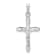 Rhodium Over 14K White Gold Polished INRI Crucifix Pendant