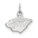Rhodium Over Sterling Silver NHL LogoArt Minnesota Wild Extra Small Pendant