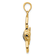 14k Yellow Gold Enameled 3D Multi-color Enamel Bumblebee Pendant