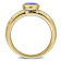 Tanzanite and Diamond 10K Yellow Gold Ring 0.97ctw