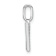 14K White Gold Diamond Lower Case Letter W Initial Pendant